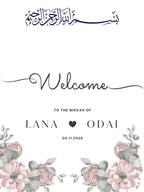 Widad | Personalized Islamic Welcome Sign