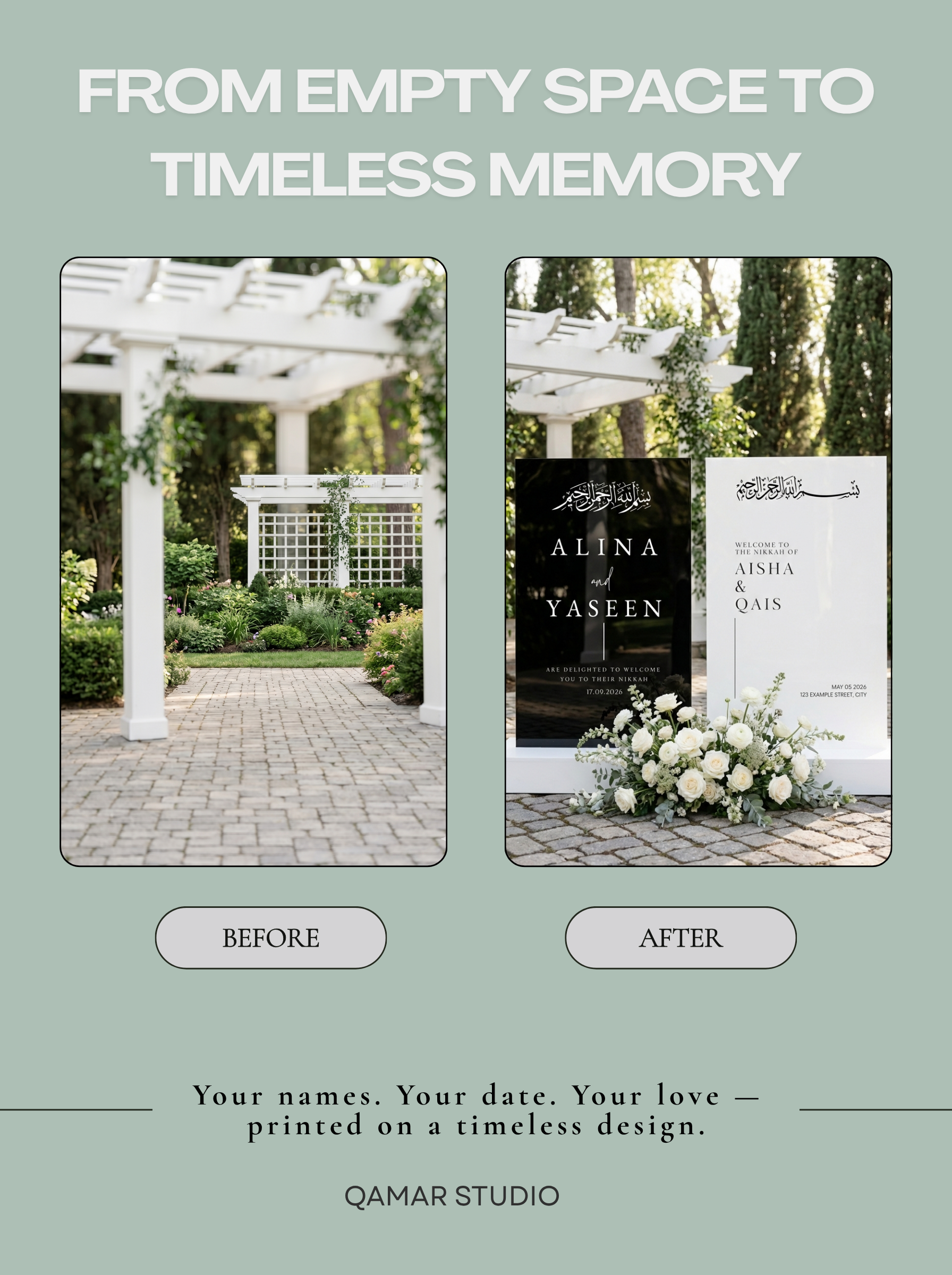 Design I | Personalized Islamic Welcome Sign