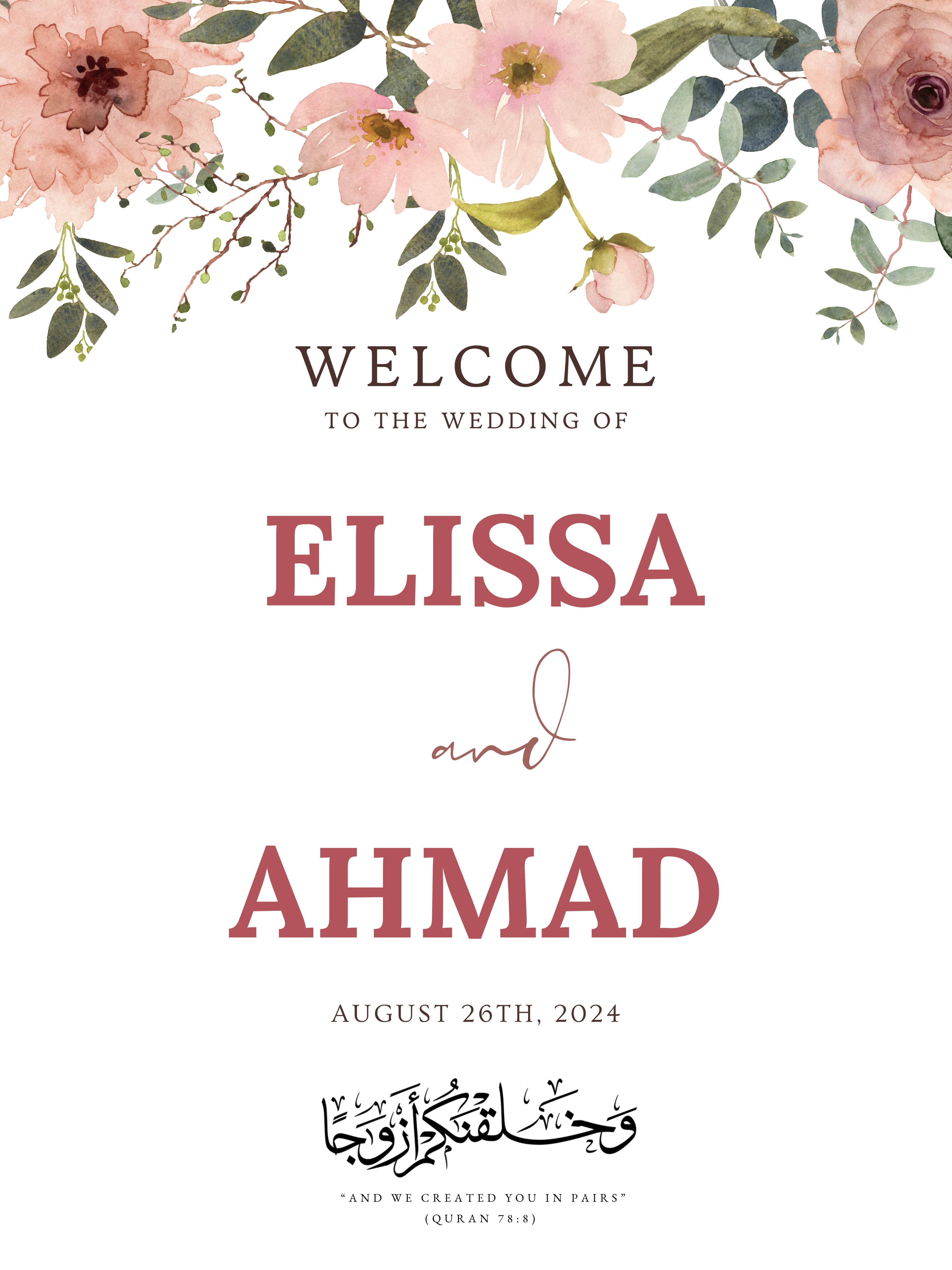 Design XV — Welcome Sign (Acrylic)