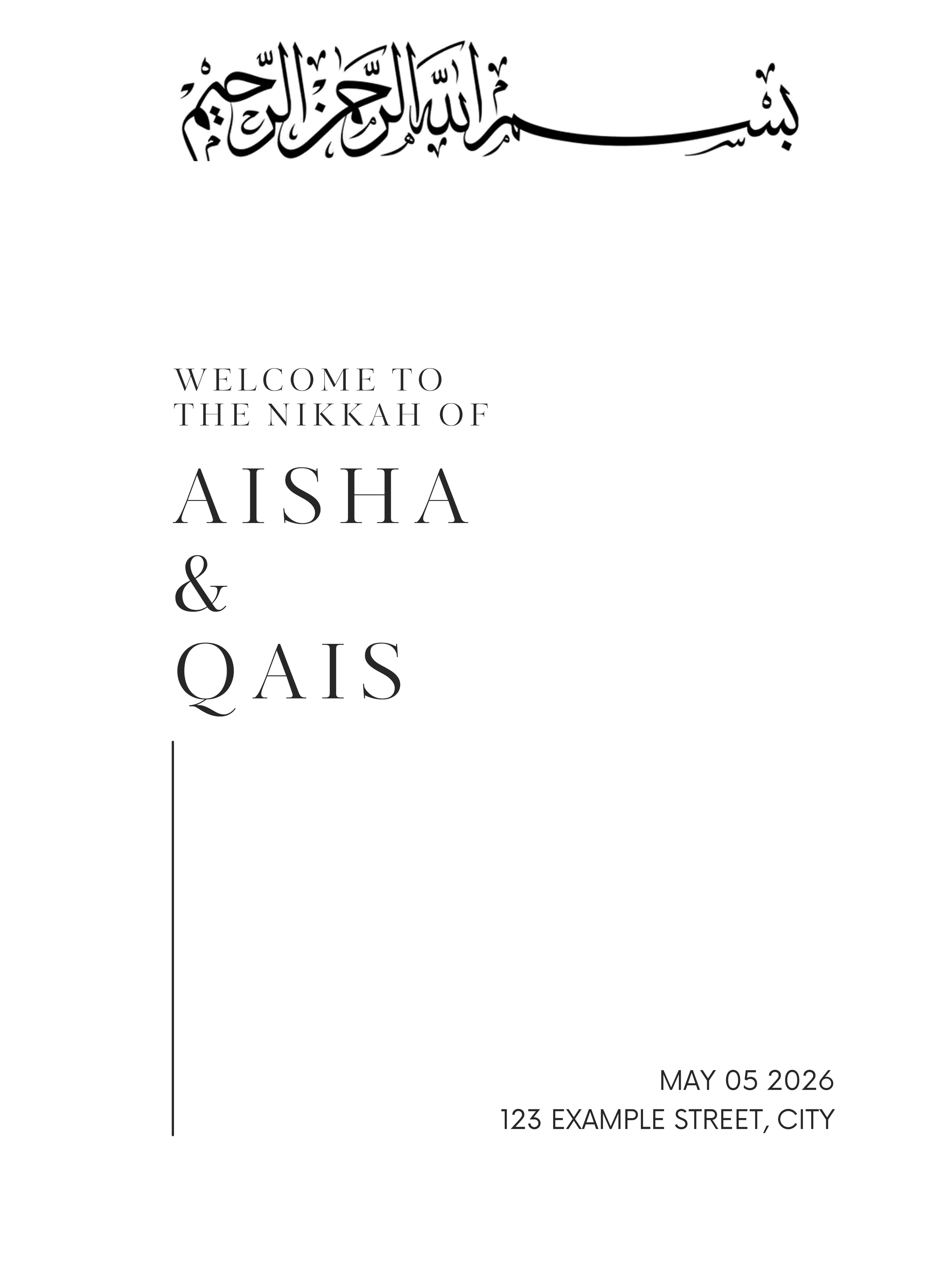 Design XVI — Welcome Sign (Acrylic)