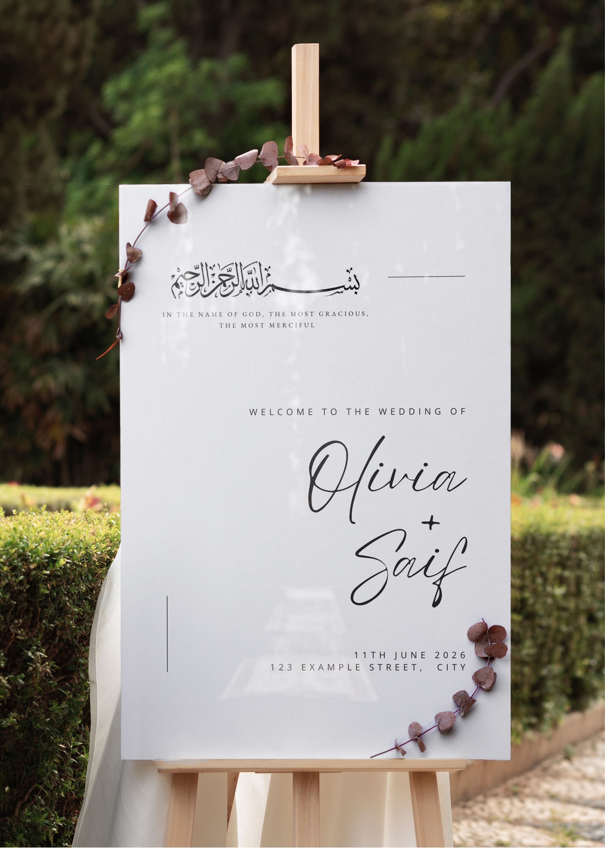 Design XIX — Welcome Sign (Acrylic)