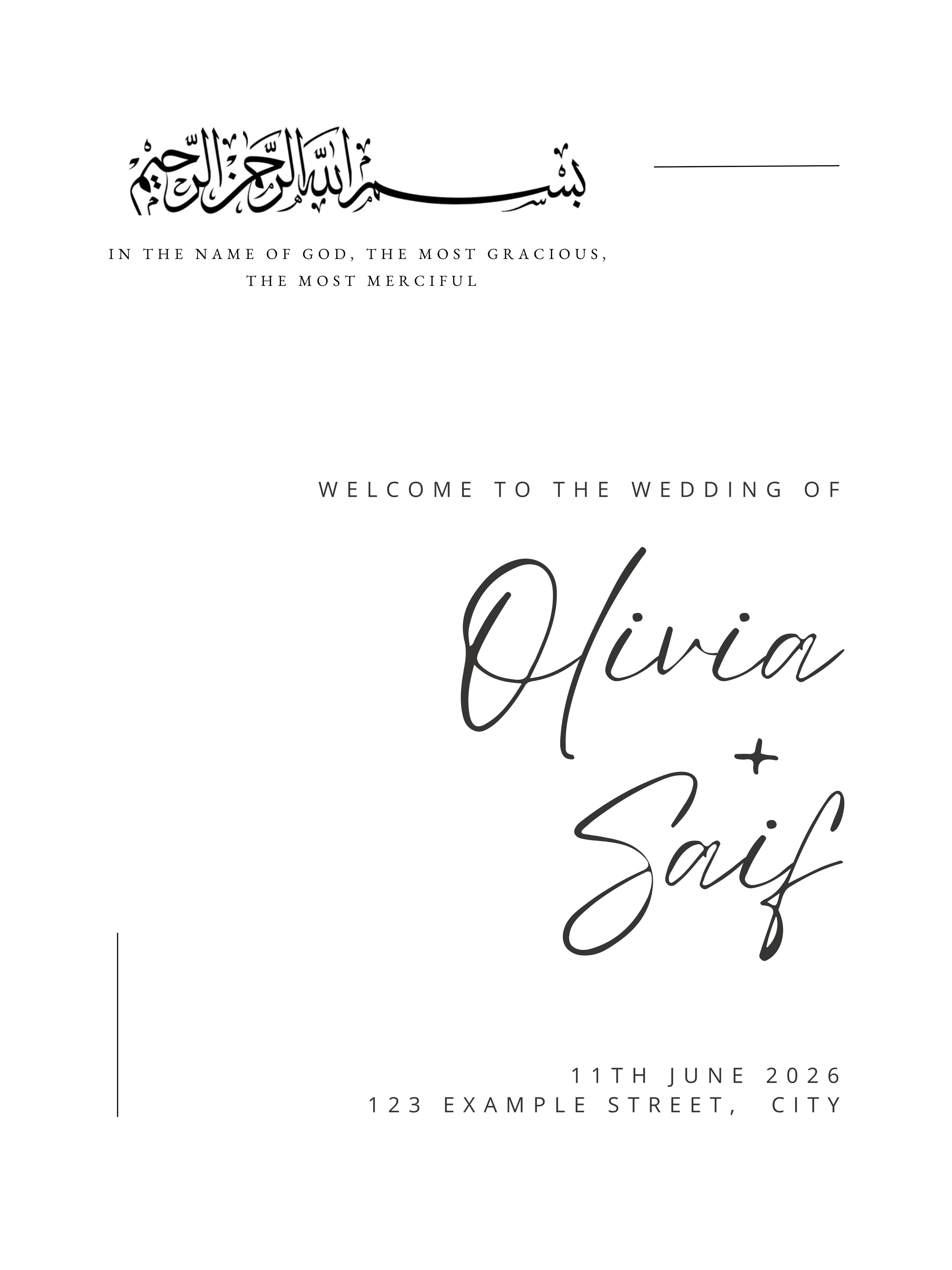 Design XIX — Welcome Sign (Acrylic)