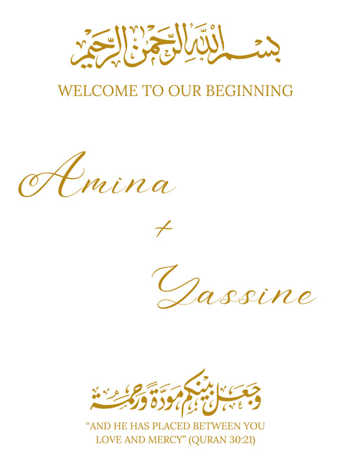 Design I — Welcome Sign (Acrylic)