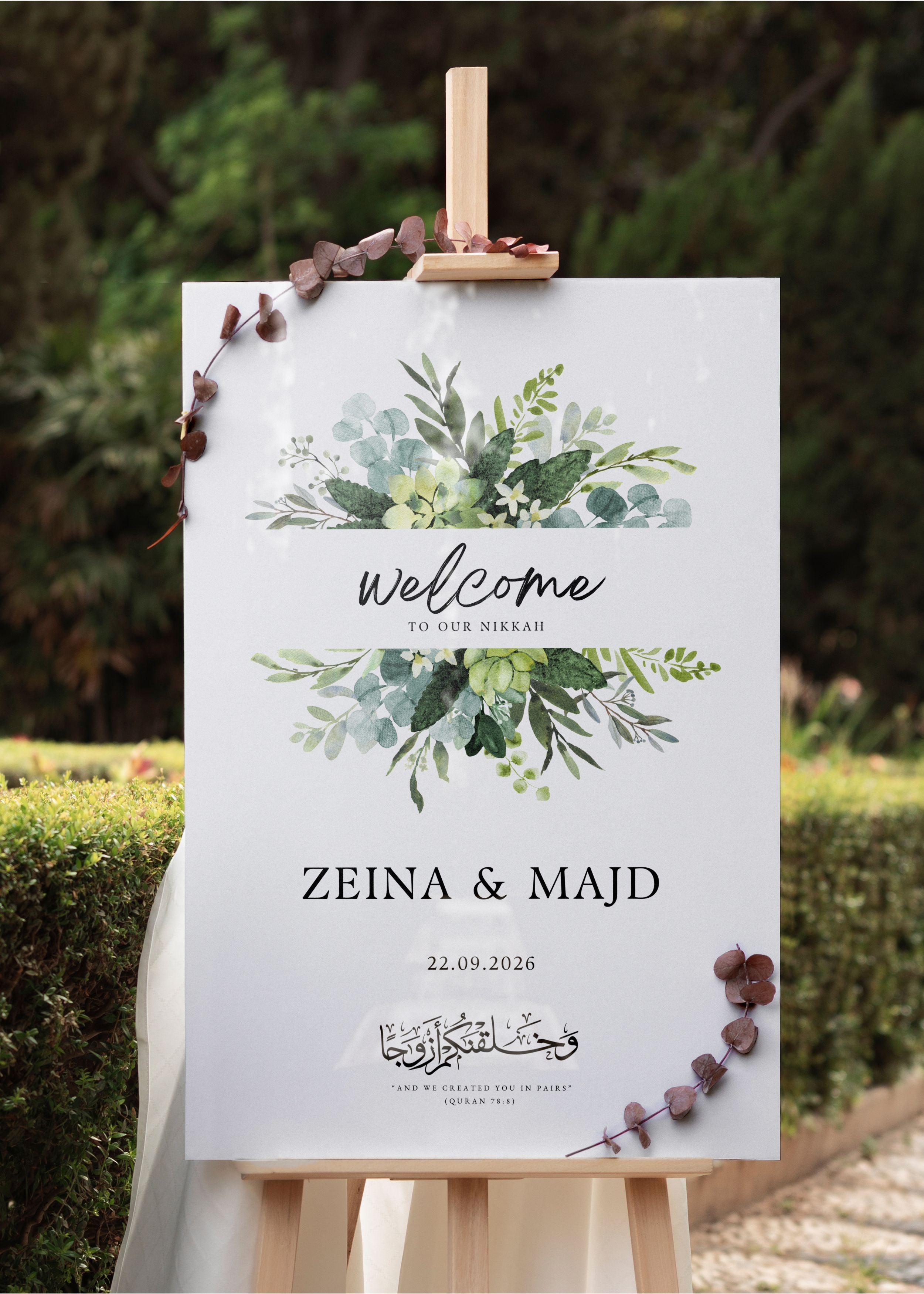 Design XXII — Welcome Sign (Acrylic)