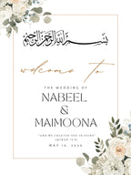 Warda | Personalized Islamic Welcome Sign