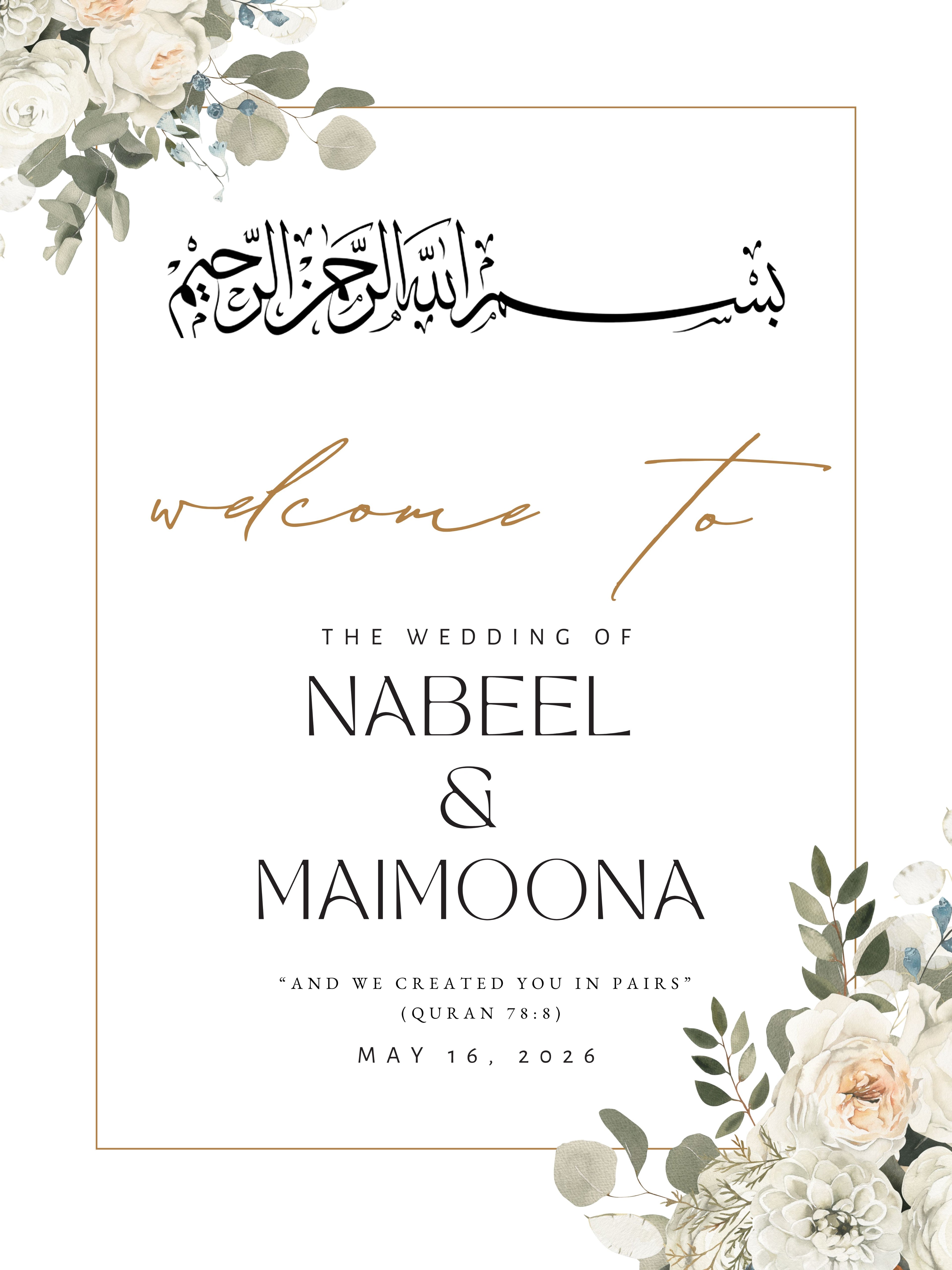 Design VII — Welcome Sign (Acrylic)