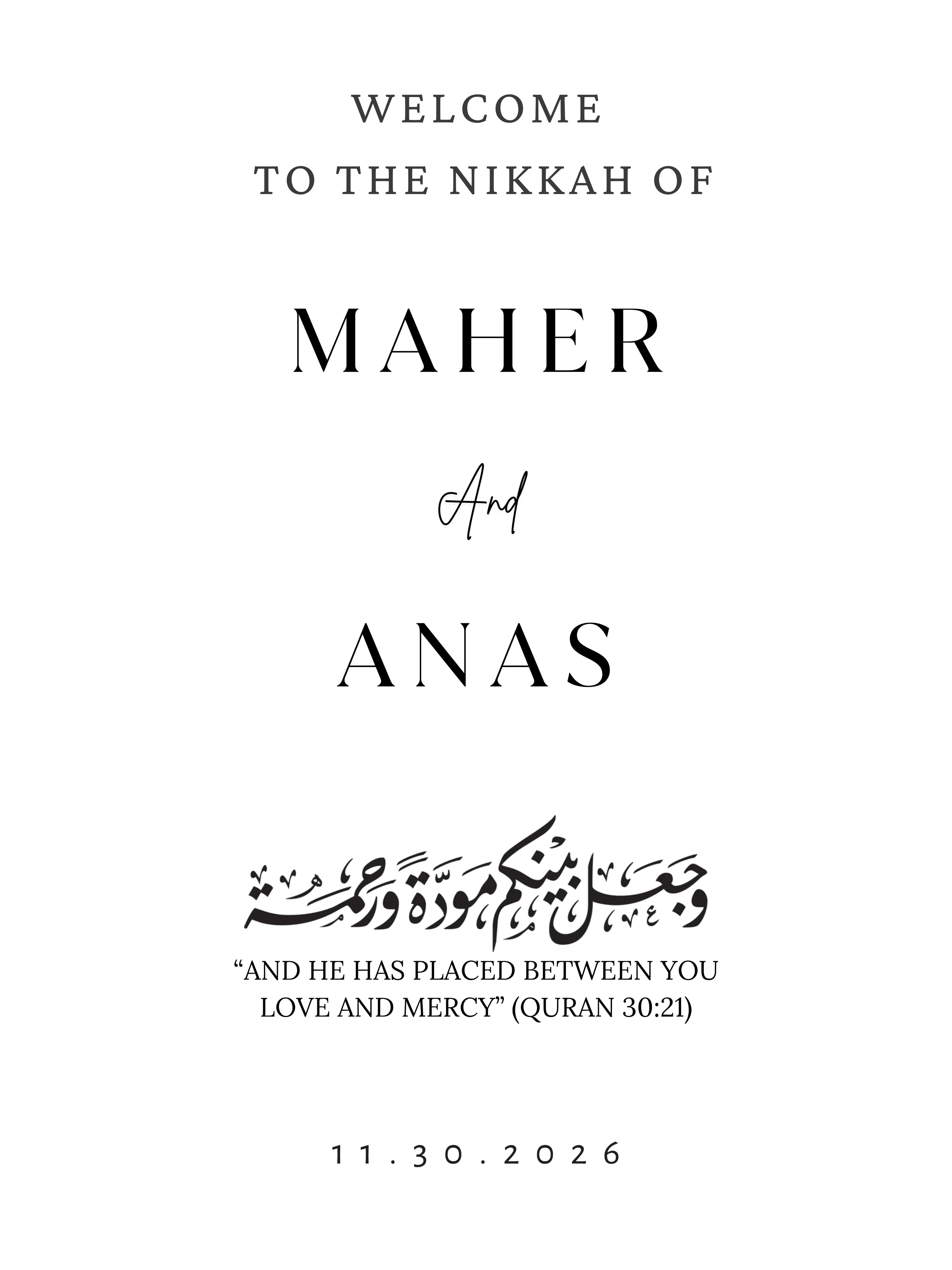 Design VIII — Welcome Sign (Acrylic)